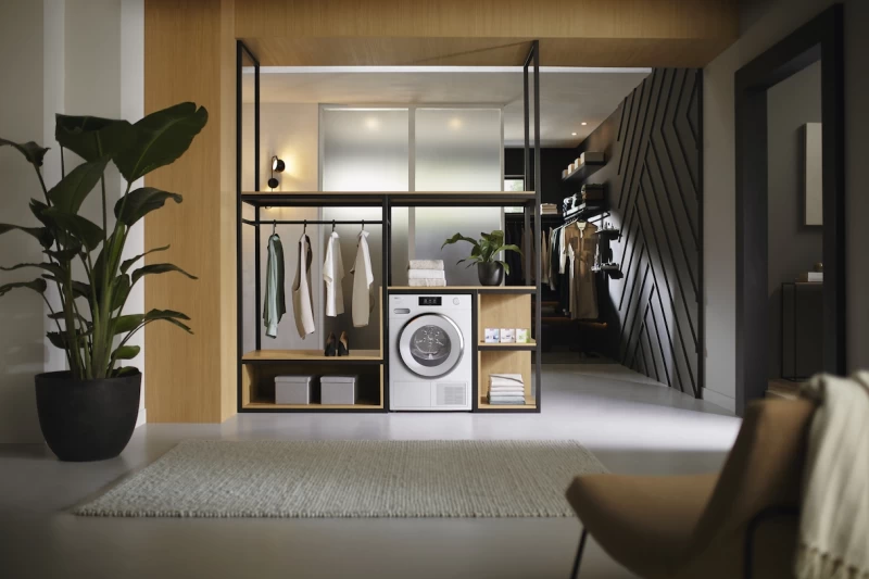 T1 Heat‑Pump Dryer: With Miele@home and SteamFinish for smart laundry care. TXR860WPECOSTEAM