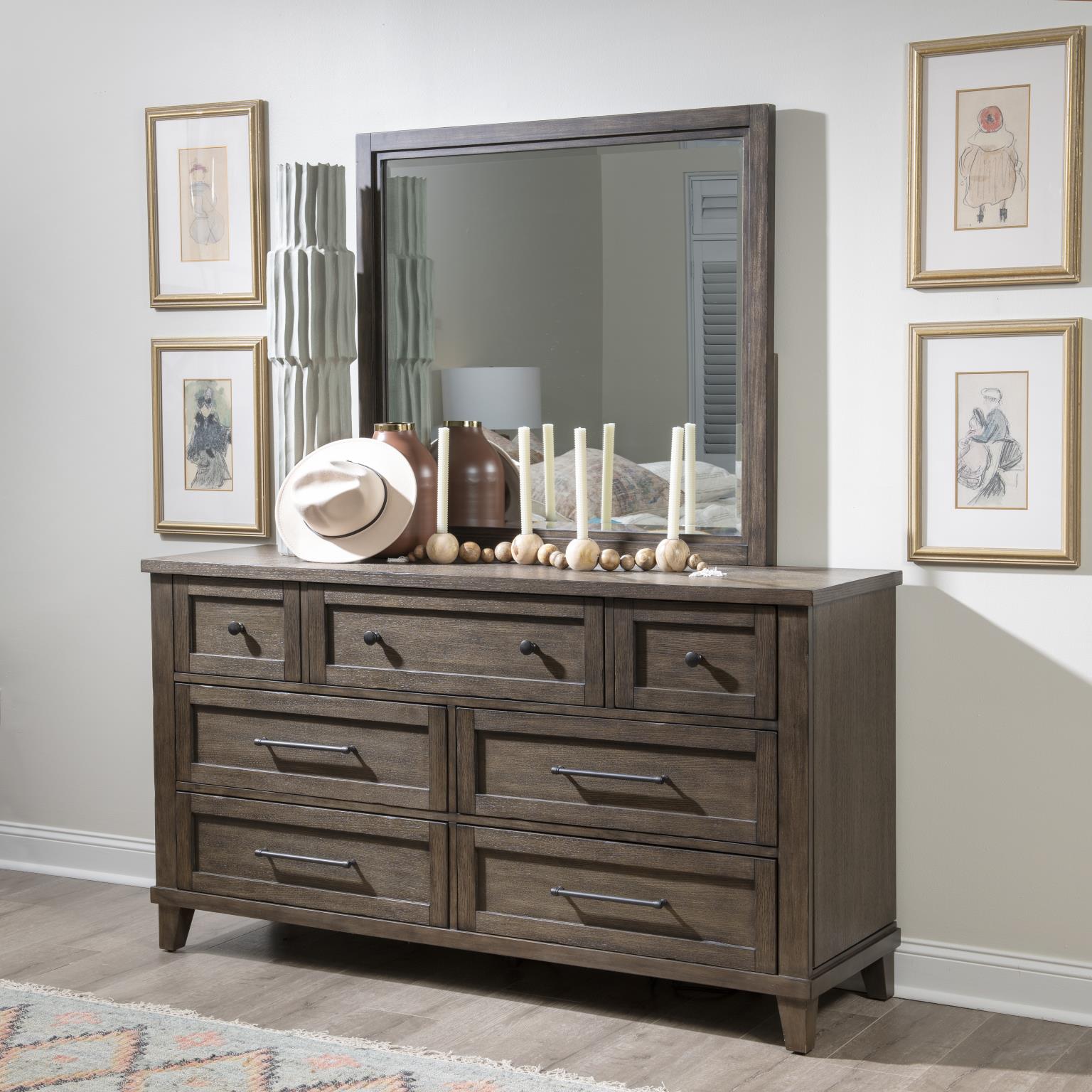 TY4422 XXX's and OOO's BR Rect Mirror TY44220200