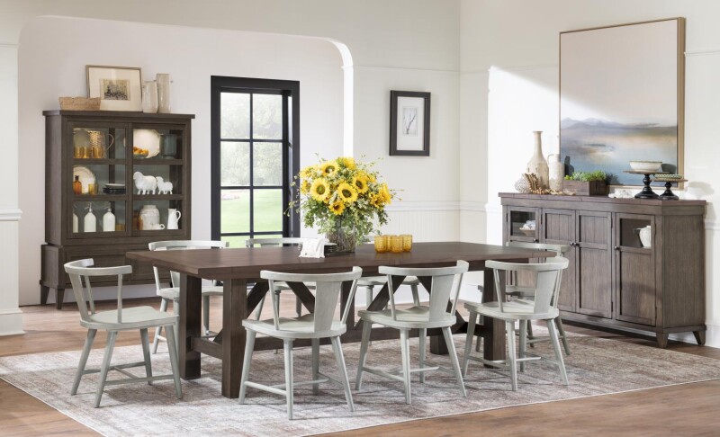 TY4422 XXX's and OOO's DR Trestle Dining Table TY4422222
