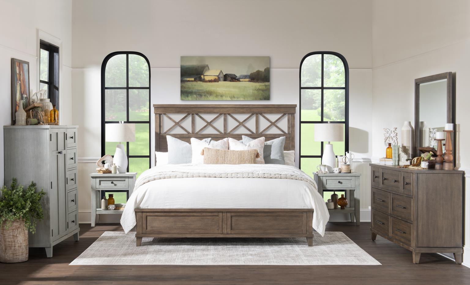 TY4422 XXX's and OOO's BR Complete Panel Bed Cal King 6/0 TY44224107K