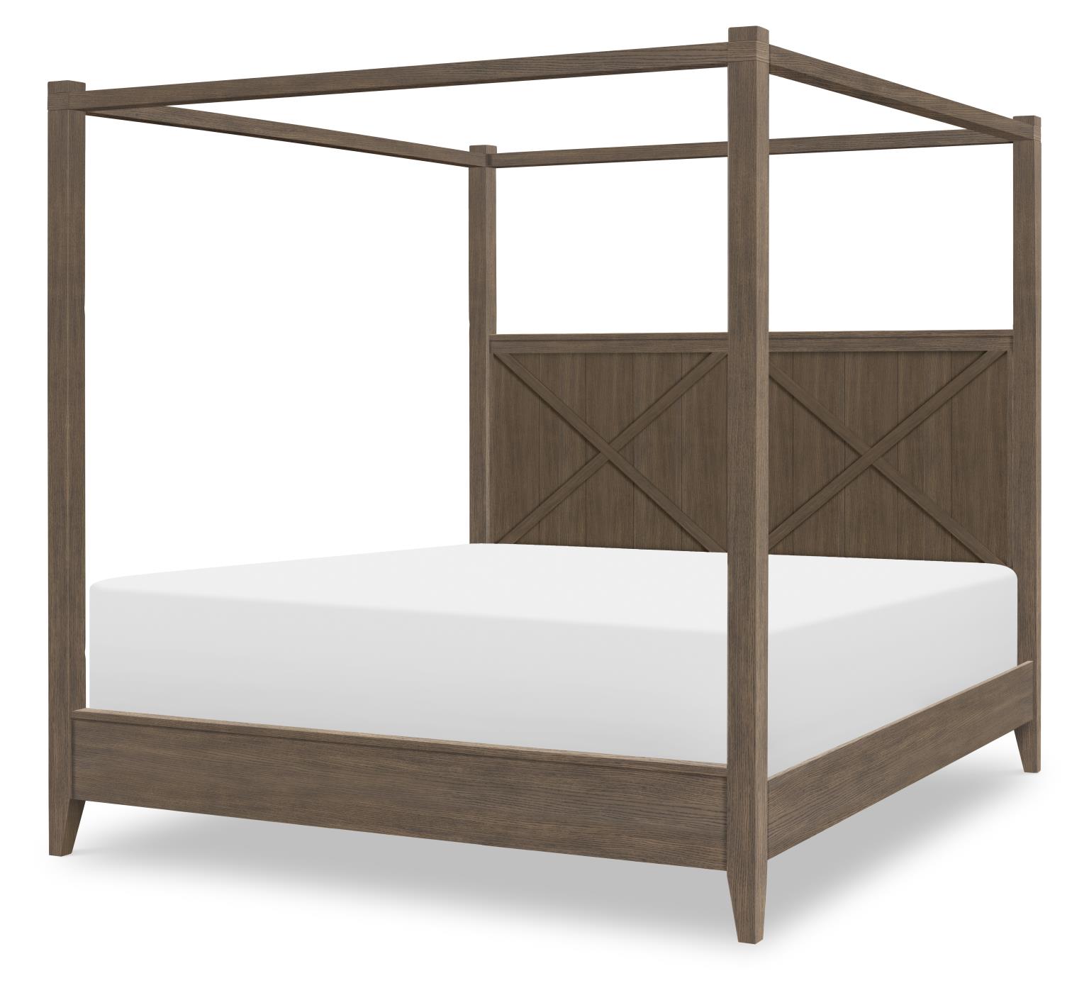 TY4422 XXX's and OOO's BR Complete Canopy Bed King 6/6 TY44225006K