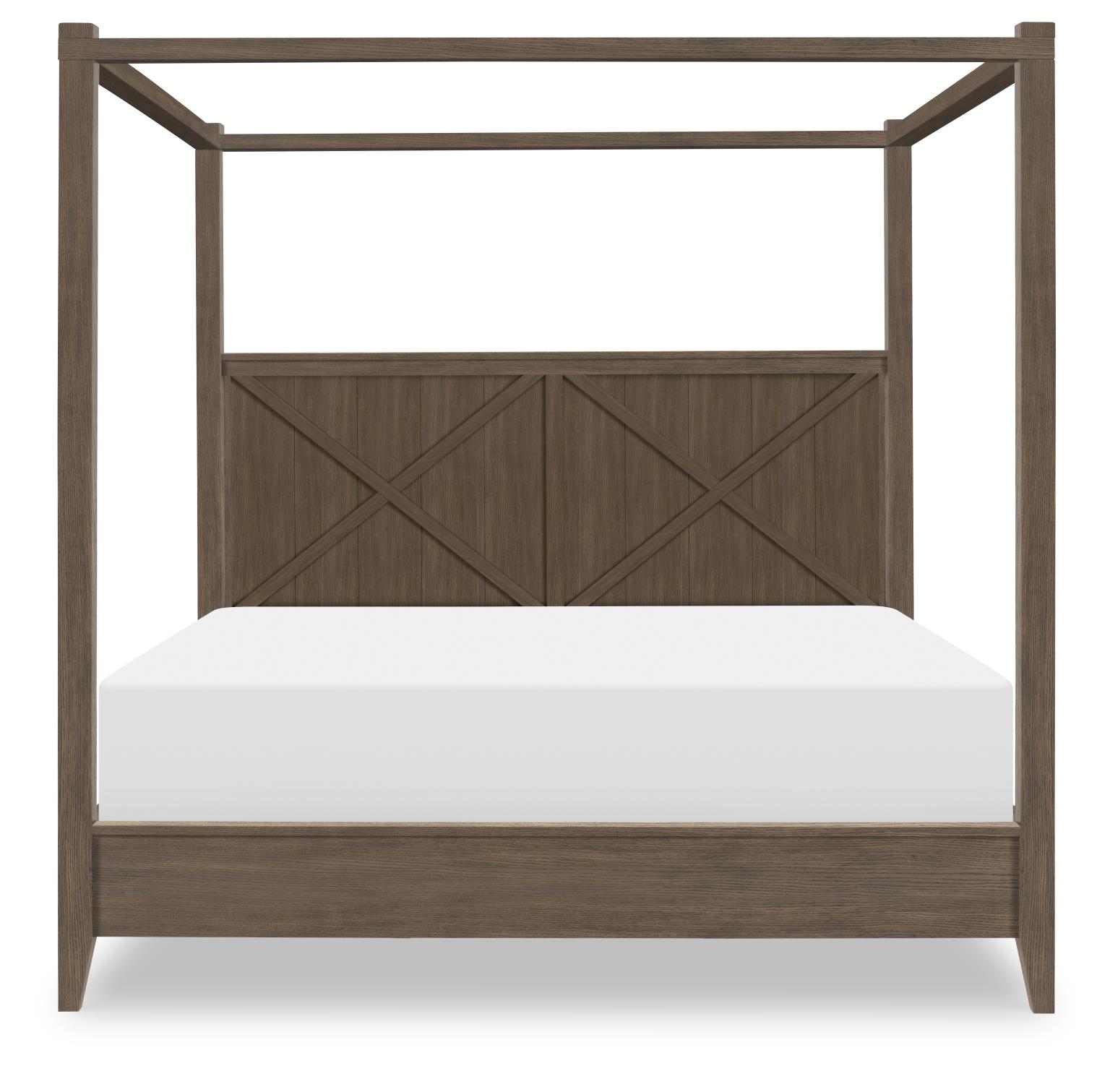 TY4422 XXX's and OOO's BR Complete Canopy Bed Ca King 6/0 TY44225007K