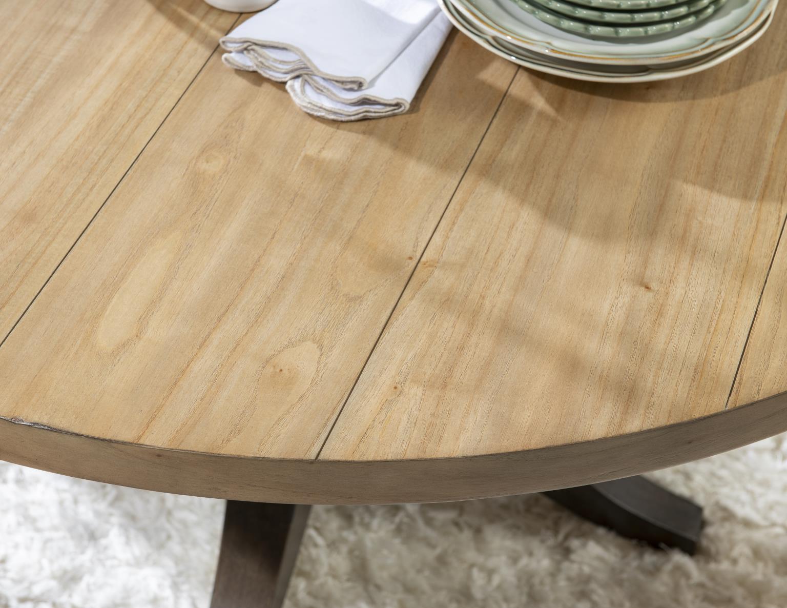 TY4425 XXX's and OOO's DR Complete Round Dining Table TY4425520K