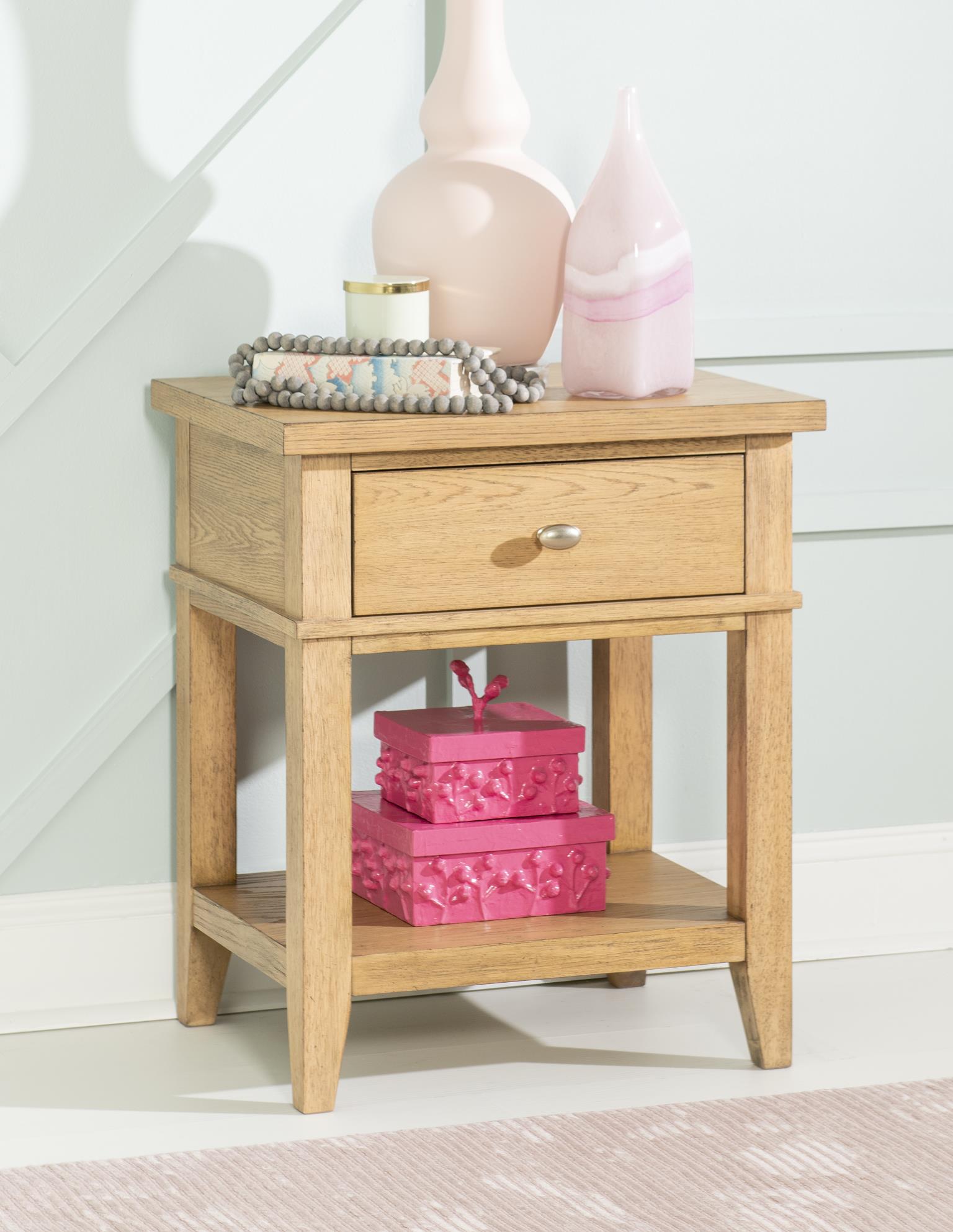 TY4950 Today's Traditions LK Open Ns 1 Drw Natural Hickory TY49503101
