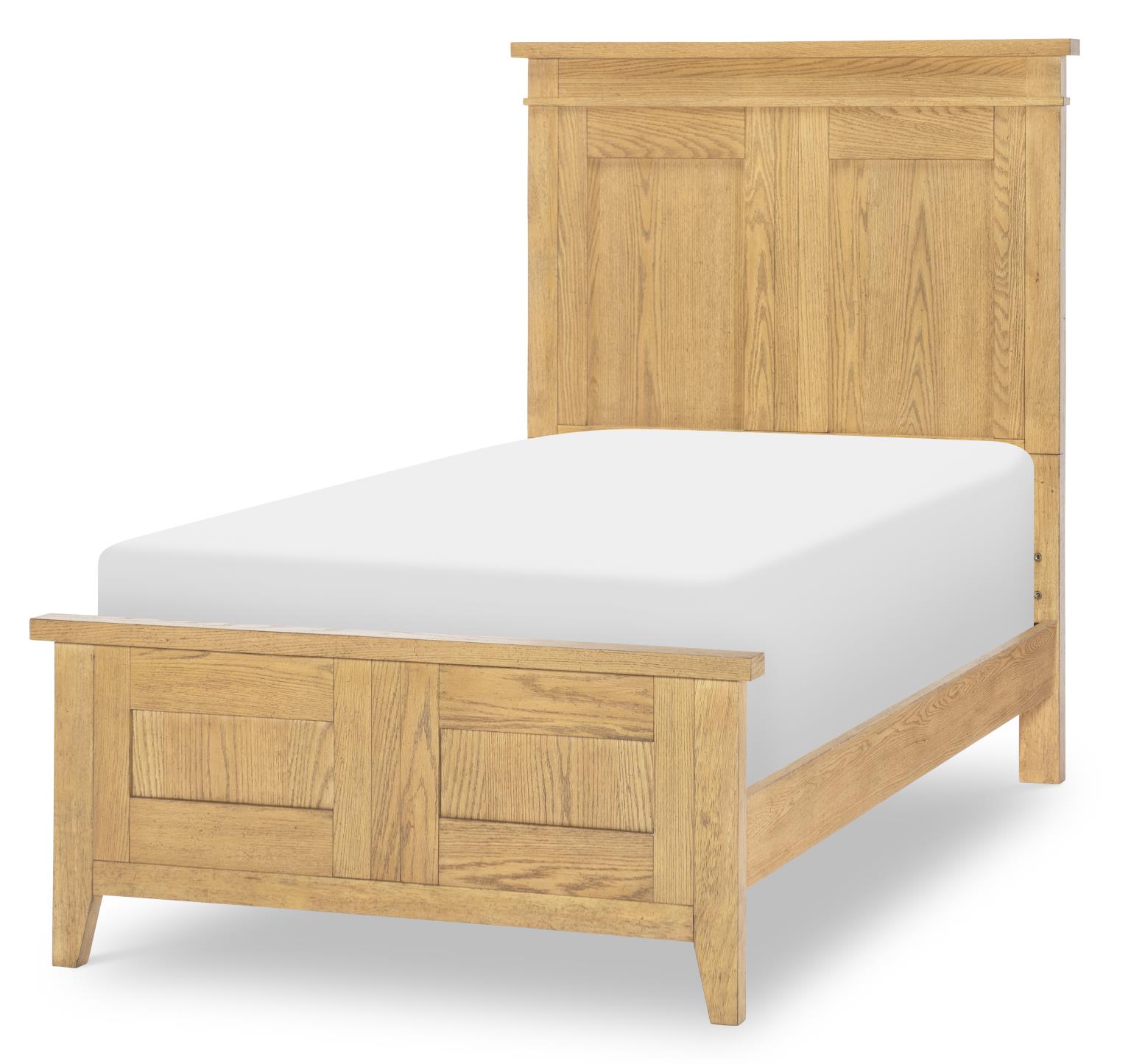 TY4950 Today's Traditions LK Complete Panel Bed Twin 3/3 Natural Hickory TY49504103K