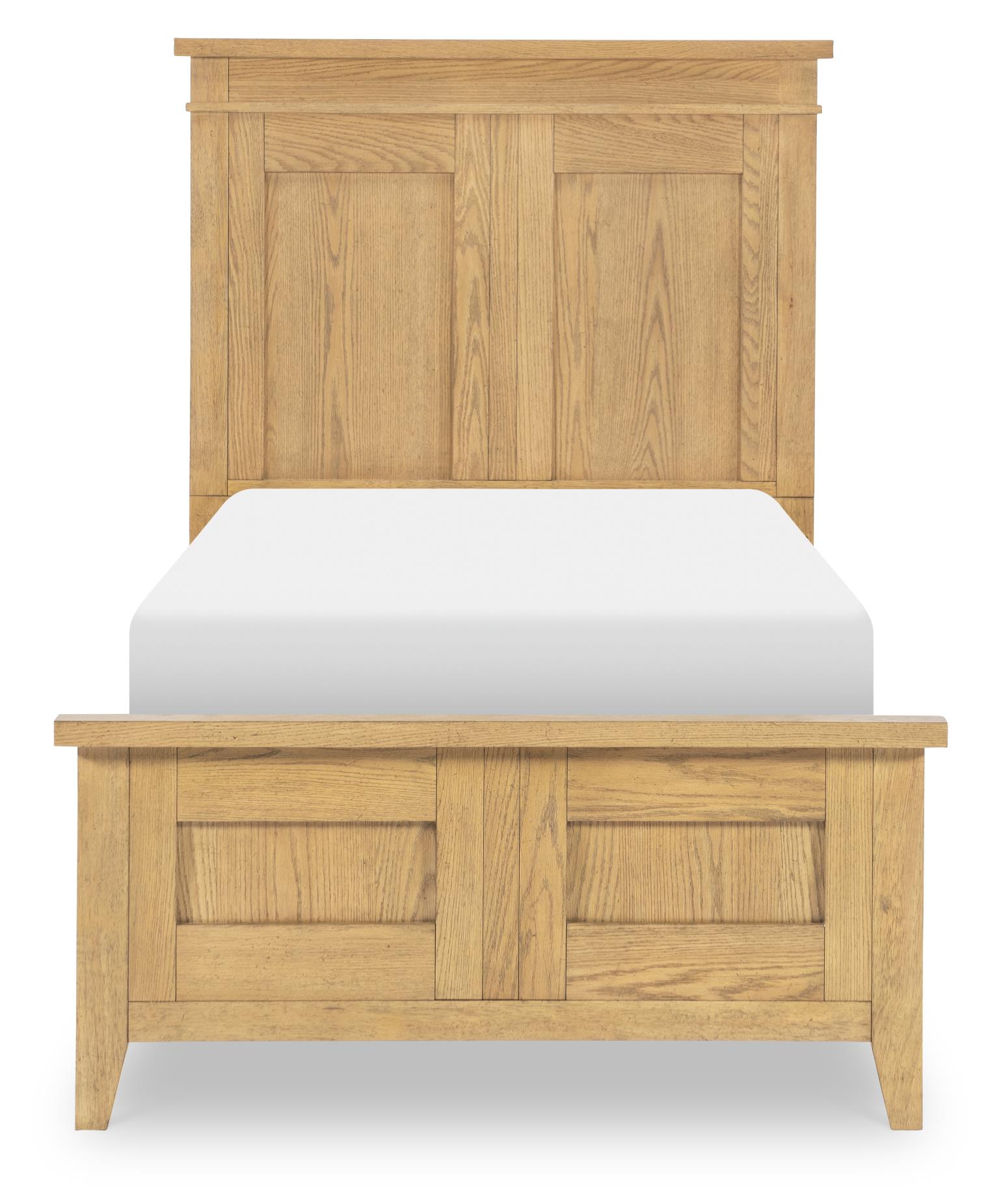 TY4950 Today's Traditions LK Complete Panel Bed Twin 3/3 Natural Hickory TY49504103K