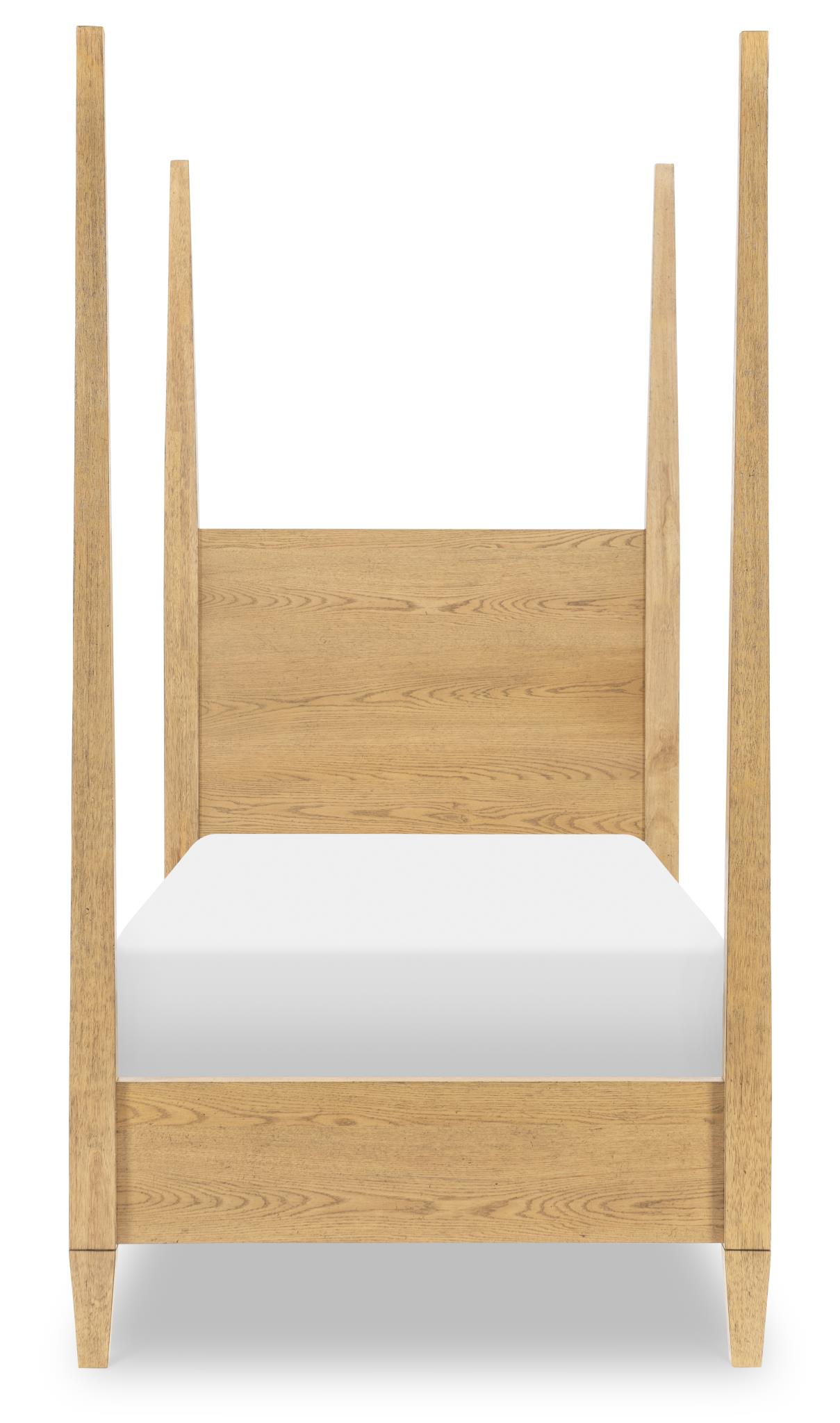 TY4950 Today's Traditions LK Complete Poster Bed Twin 3/3 Natural Hickory TY49504203K