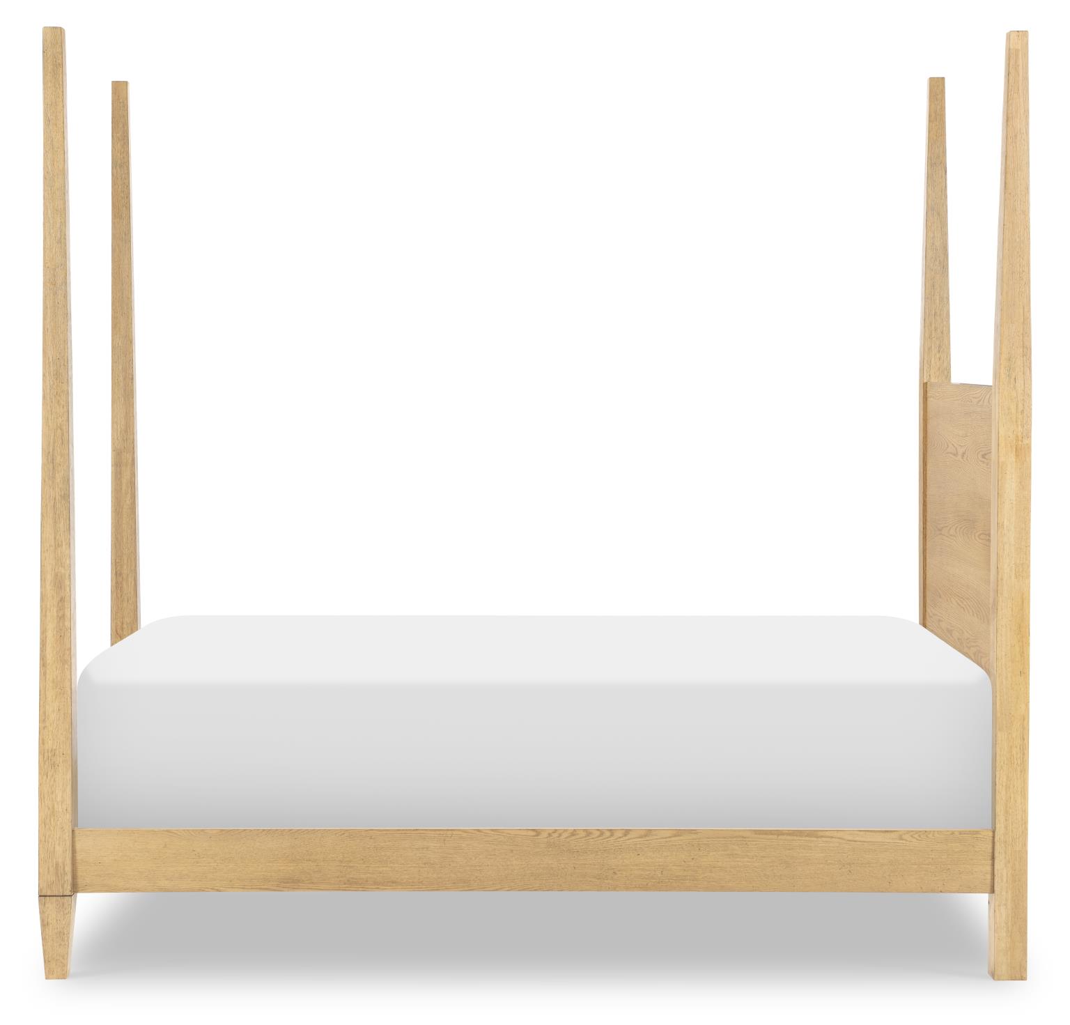 TY4950 Today's Traditions LK Complete Poster Bed Twin 3/3 Natural Hickory TY49504203K