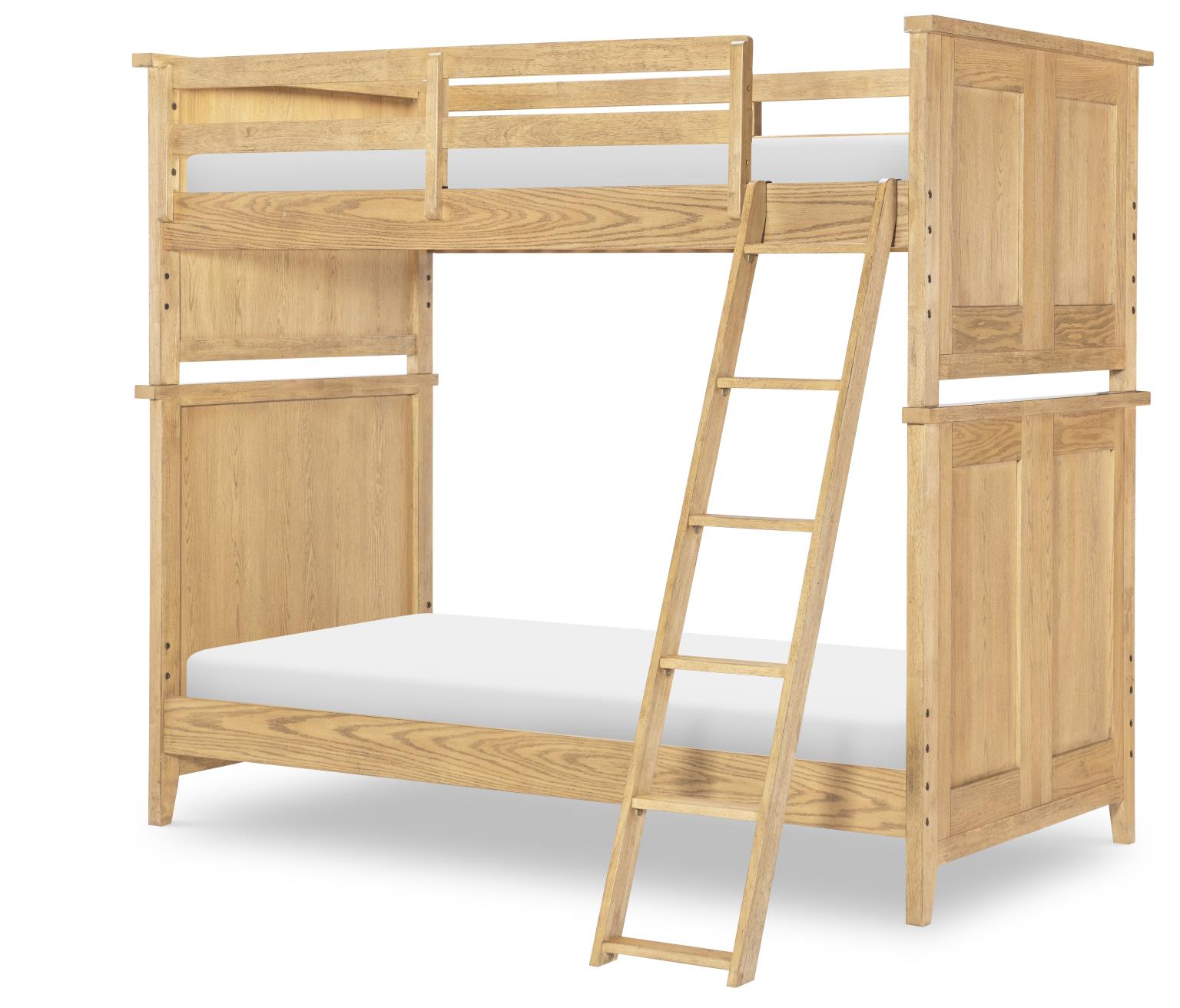 TY4950 Today's Traditions LK Complete Twin Over Twin Bunk End Natural Hickory TY49508110K