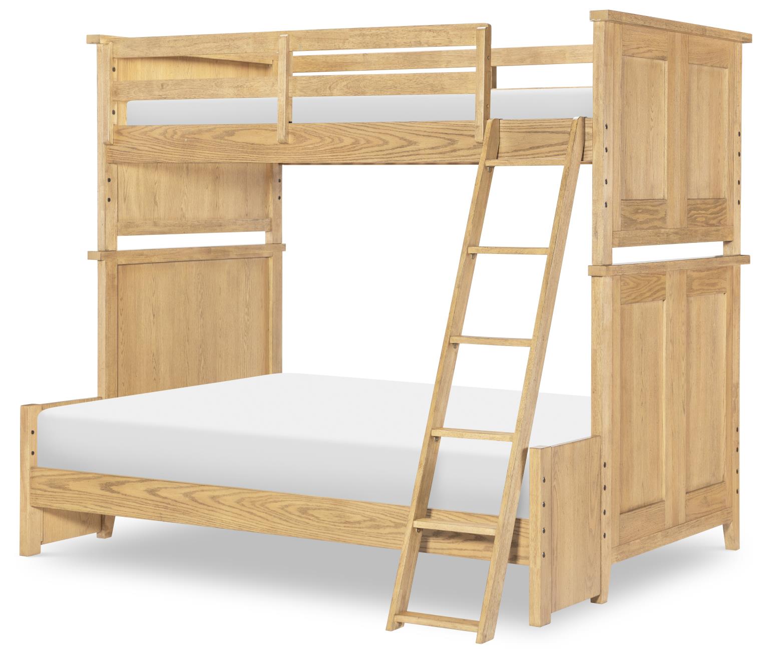TY4950 Today's Traditions LK Complete Twin Over Full Bunk Bed Natural Hickory TY49508140K