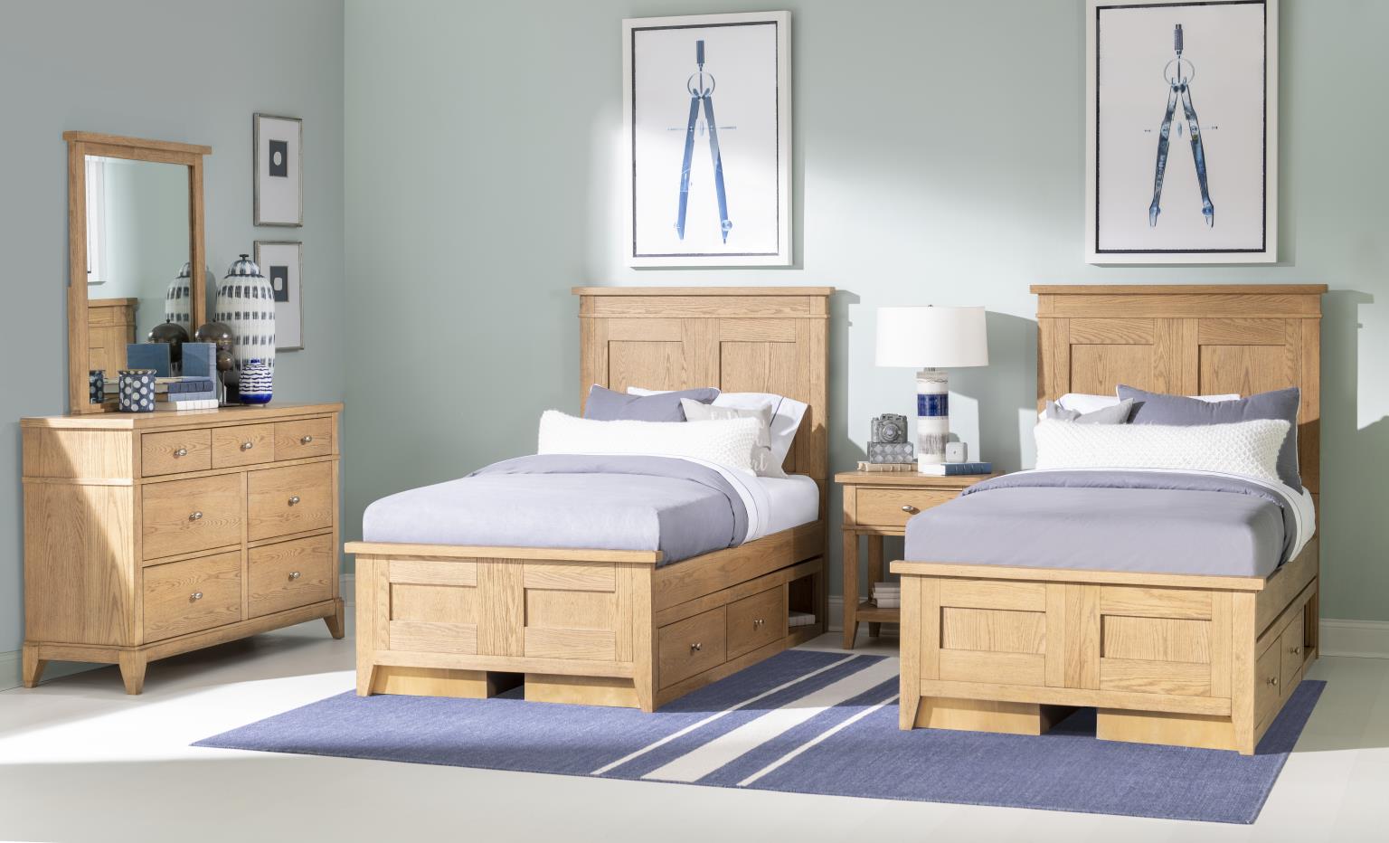 TY4950 Today's Traditions LK Underbed Storage Natural Hickory TY49509300