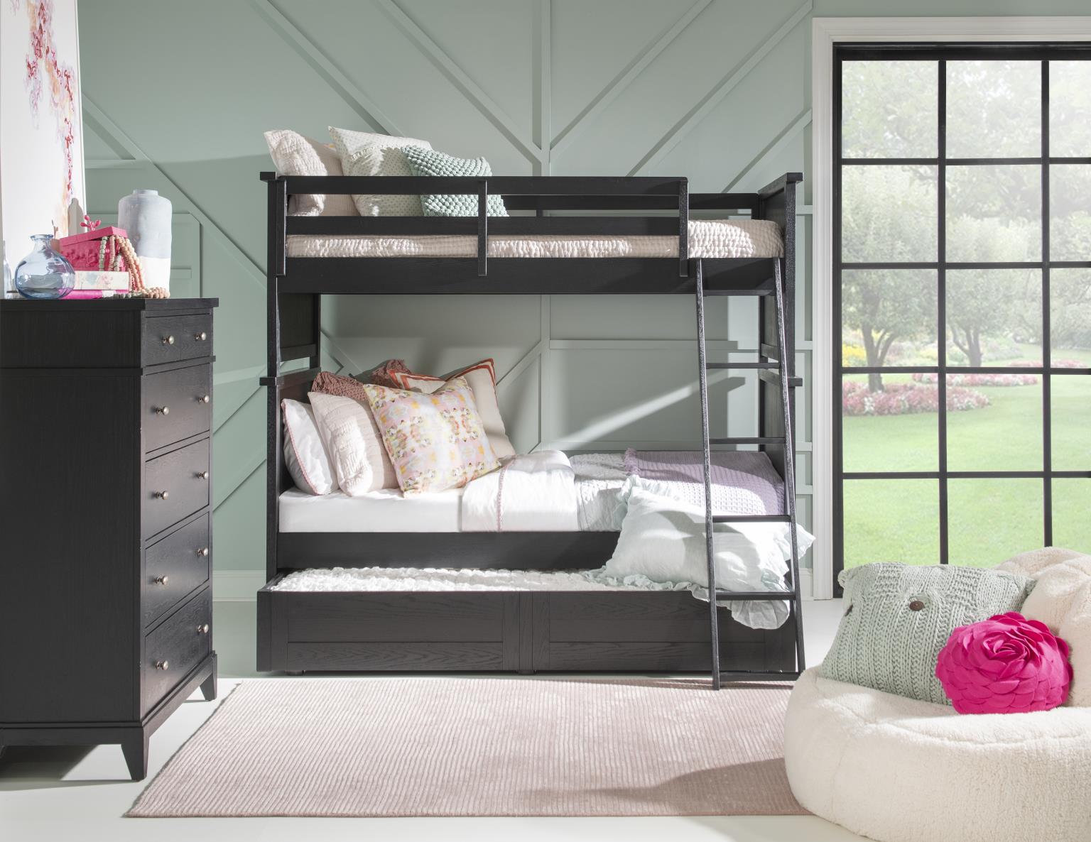 TY4951 Today's Traditions LK Complete Twin Over Twin Bunk End Blacksmith TY49518110K
