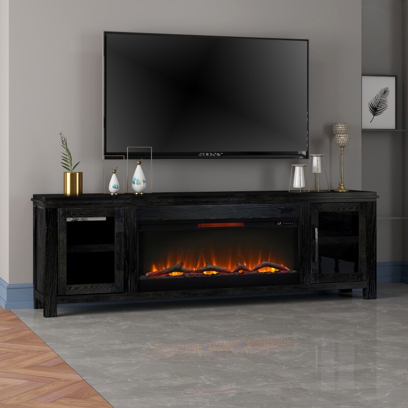 Tybee 86" Fireplace Console TY5401CLV