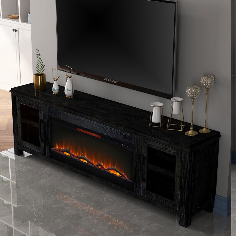 Tybee 86" Fireplace Console TY5401CLV