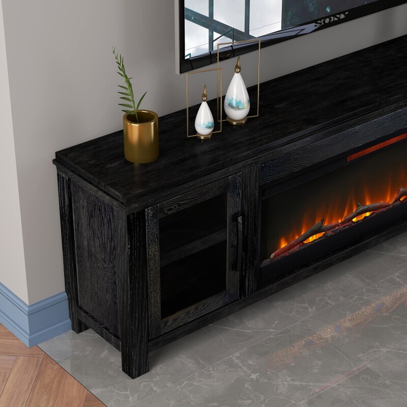 Tybee 86" Fireplace Console TY5401CLV