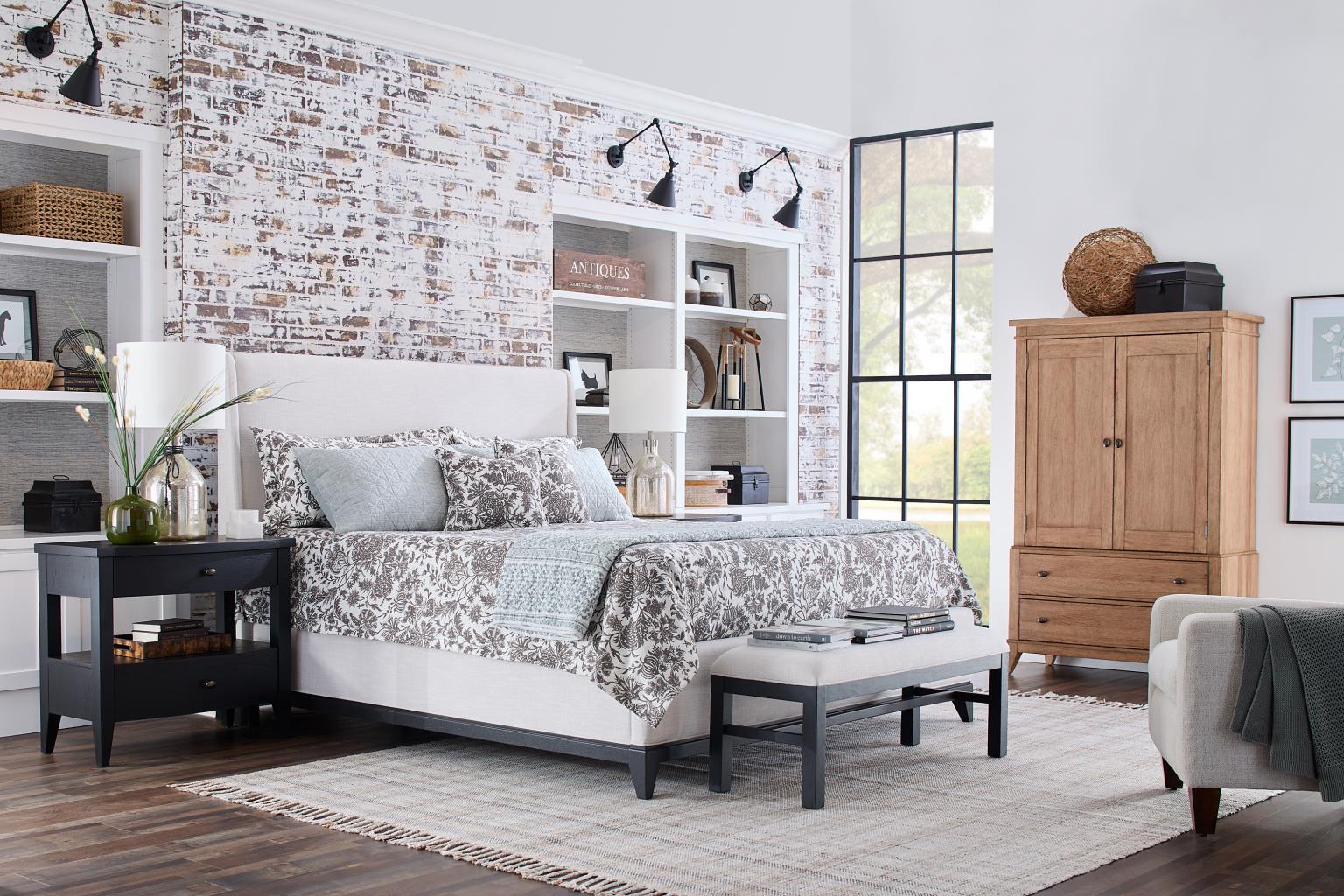 TY657 Today's Traditions BR Complete Upholstered Bed King TY657166K