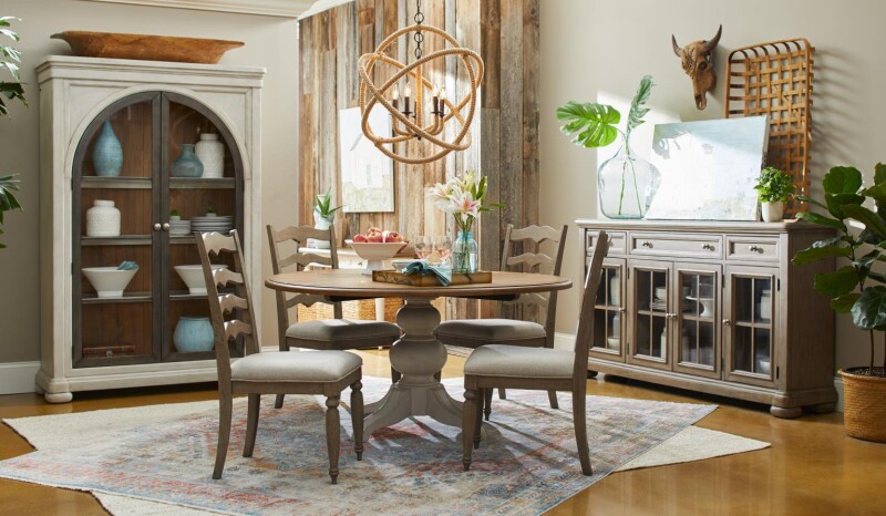TY749 Nashville DR Complete Round Pedestal Table TY749030K