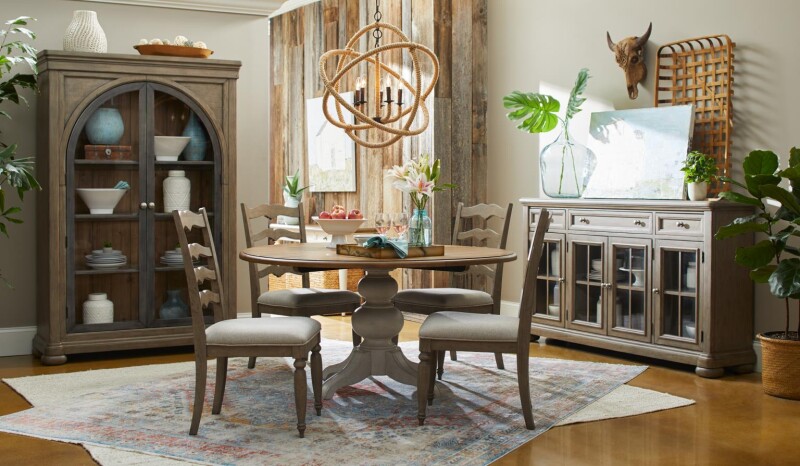 TY749 Nashville DR Complete Round Pedestal Table TY749030K