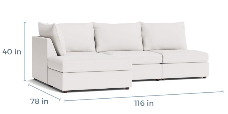 Beckham Outdoor Modular Sofa with Ottoman U001CSECT4KIT28
