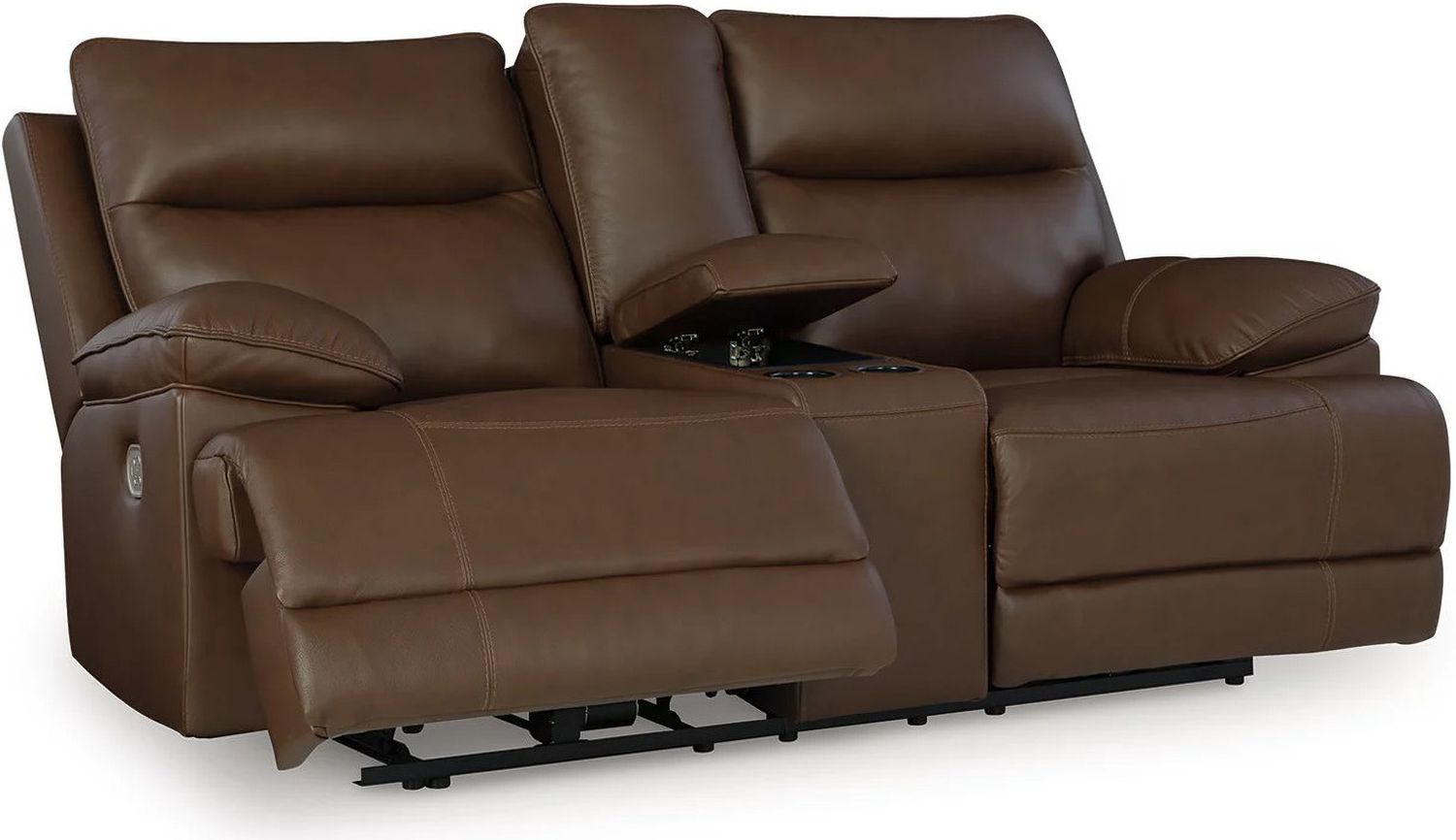 VonRyan Power Reclining Loveseat In Tobacco U1040018