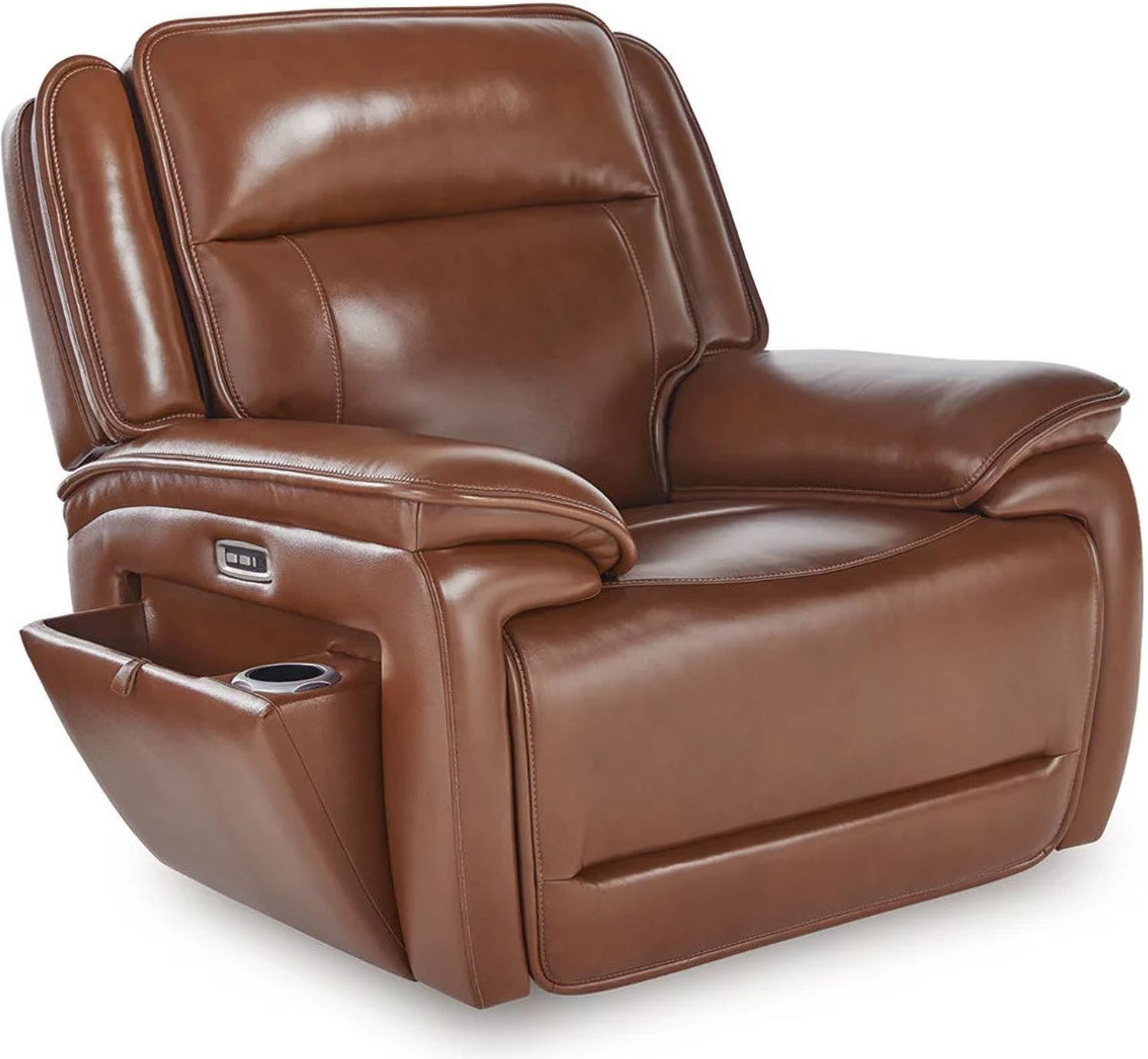 Healy Pier Power Recliner In Chocolate U1120413