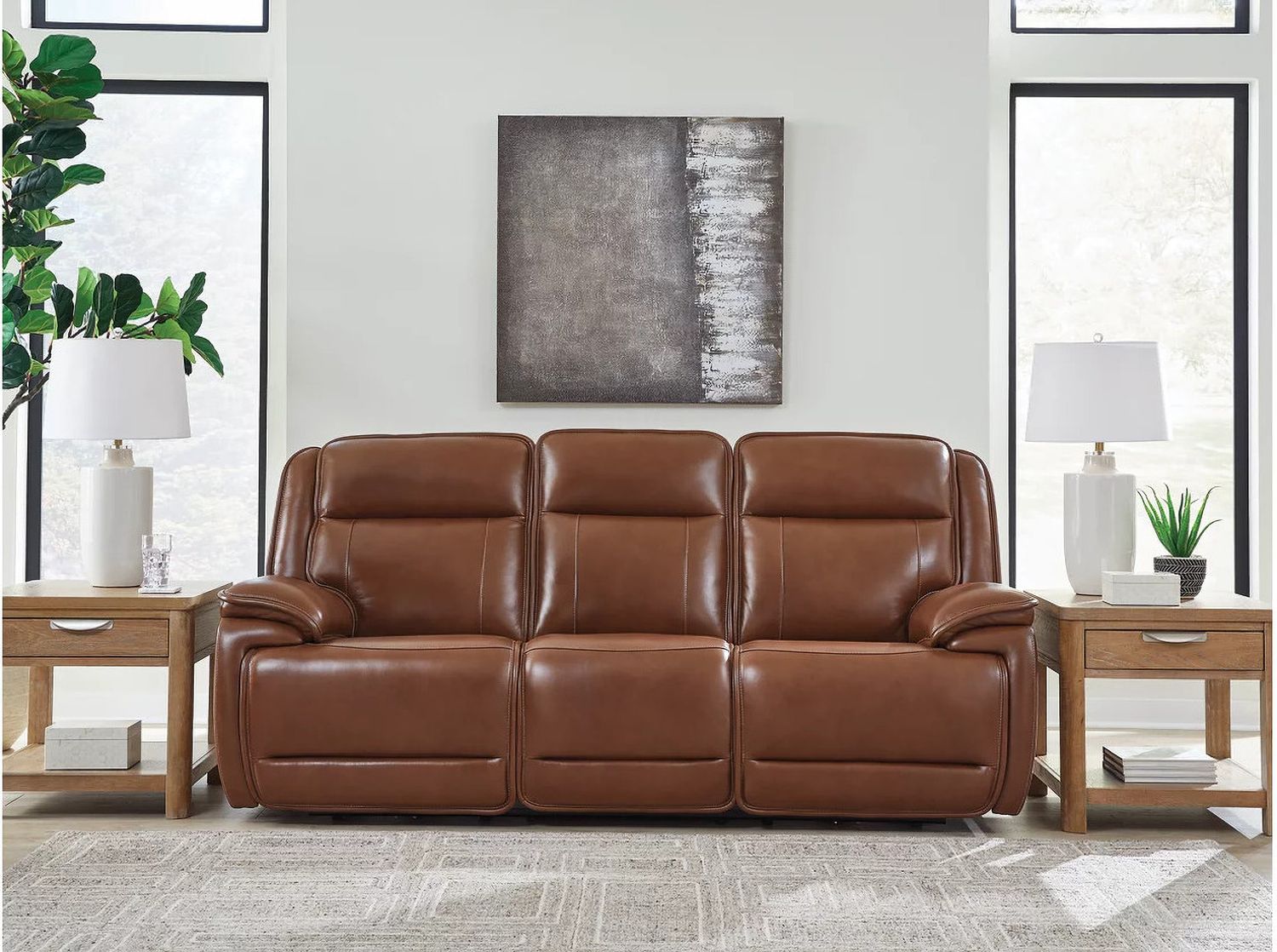 Healy Pier Power Reclining Sofa In Chocolate U1120415