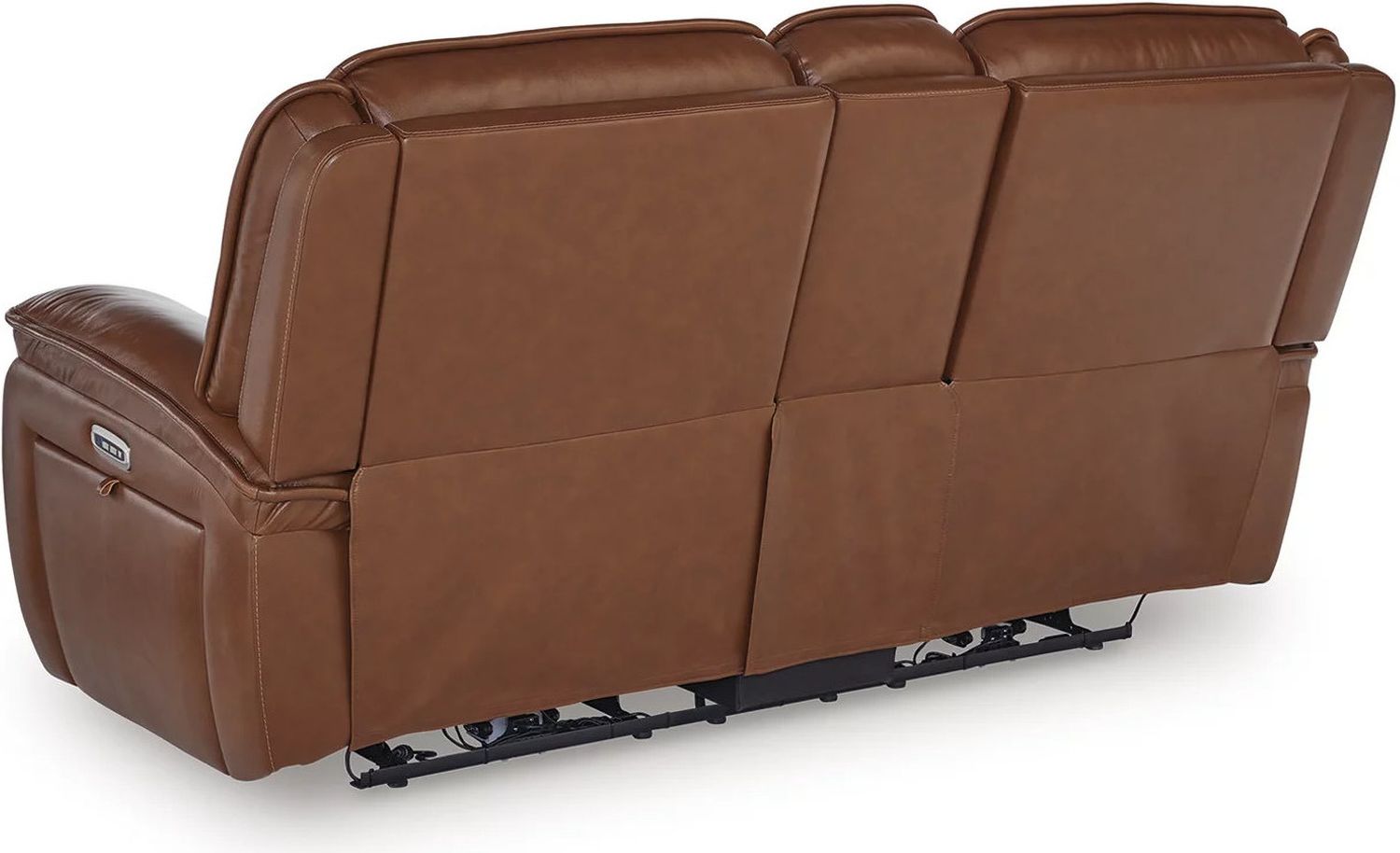 Healy Pier Power Reclining Loveseat with Console In Chocolate U1120418