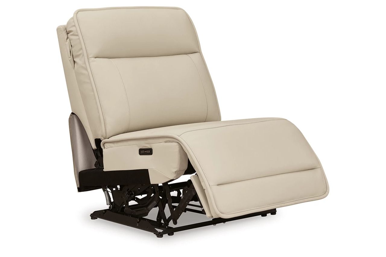 Double Deal Power Armless Recliner In Almond U1300131