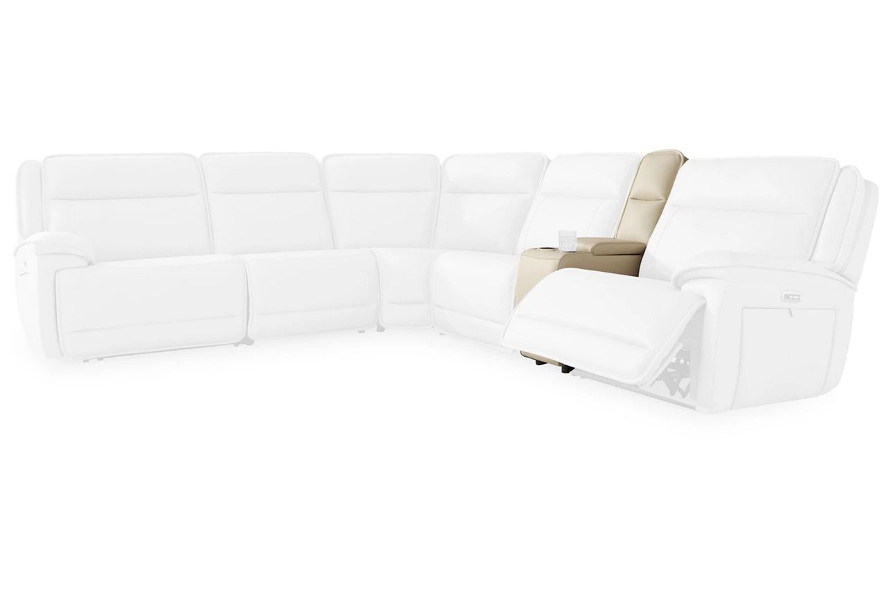 Double Deal Console with Storage In Almond U1300157