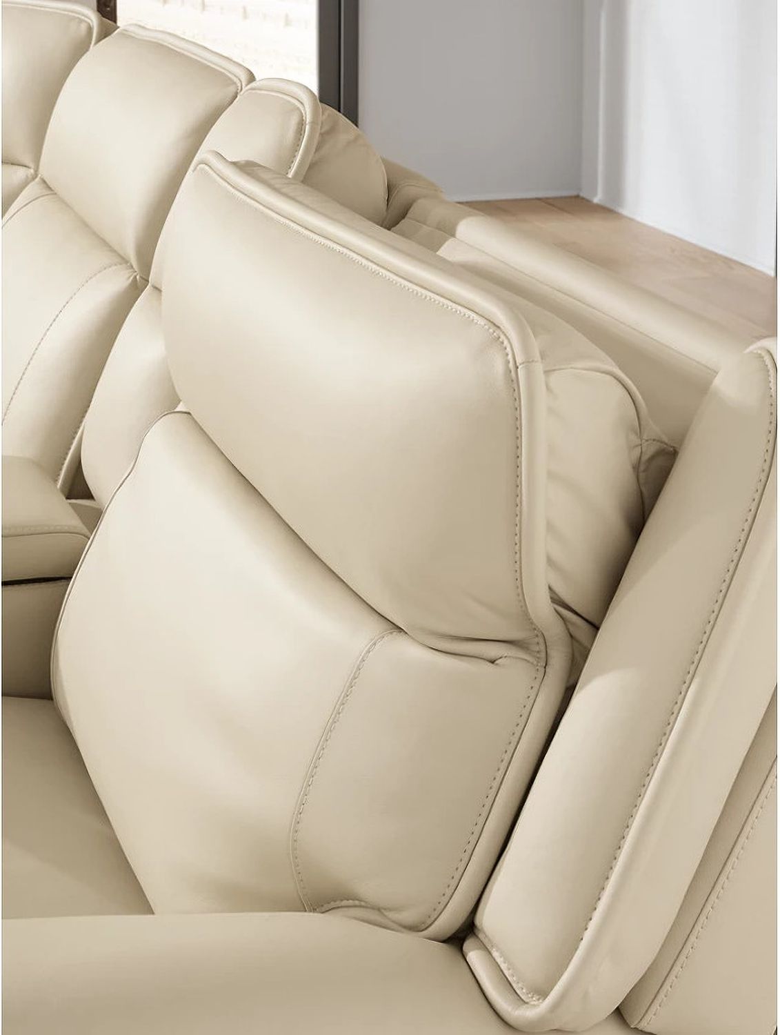 Double Deal 6-Piece Power Reclining Sectional In Almond U13001S1