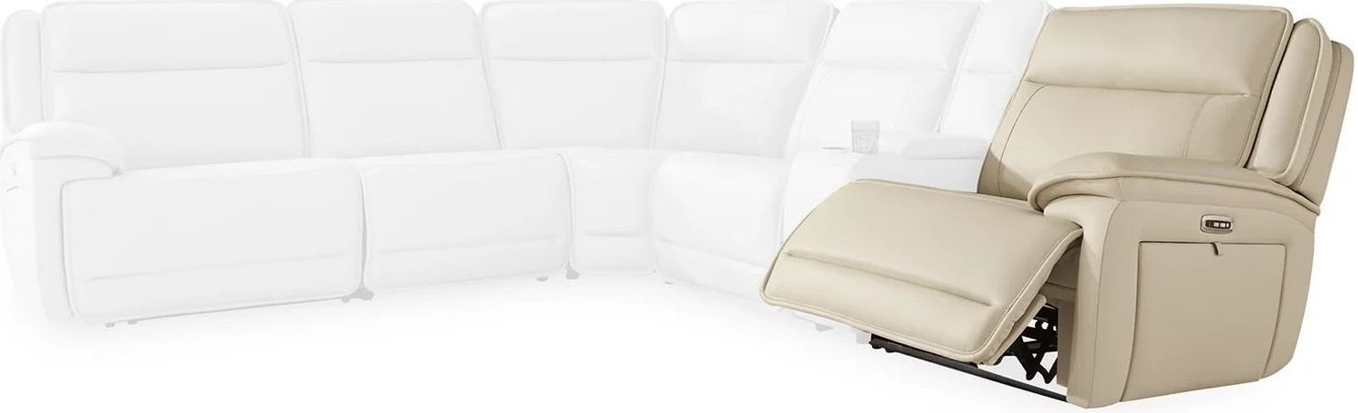Double Deal 6-Piece Reclining Sectional In Almond U13001S7