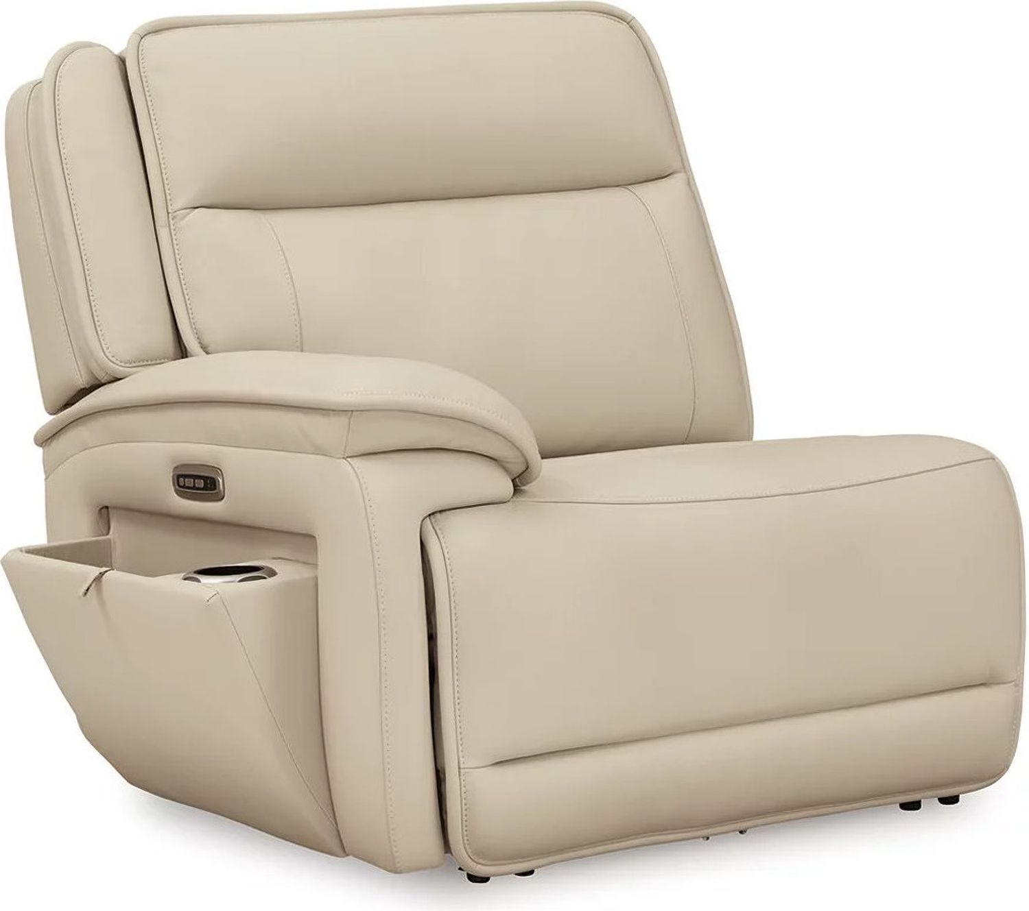 Double Deal 7-Piece Reclining Sectional with 2 Consoles In Almond U13001S9