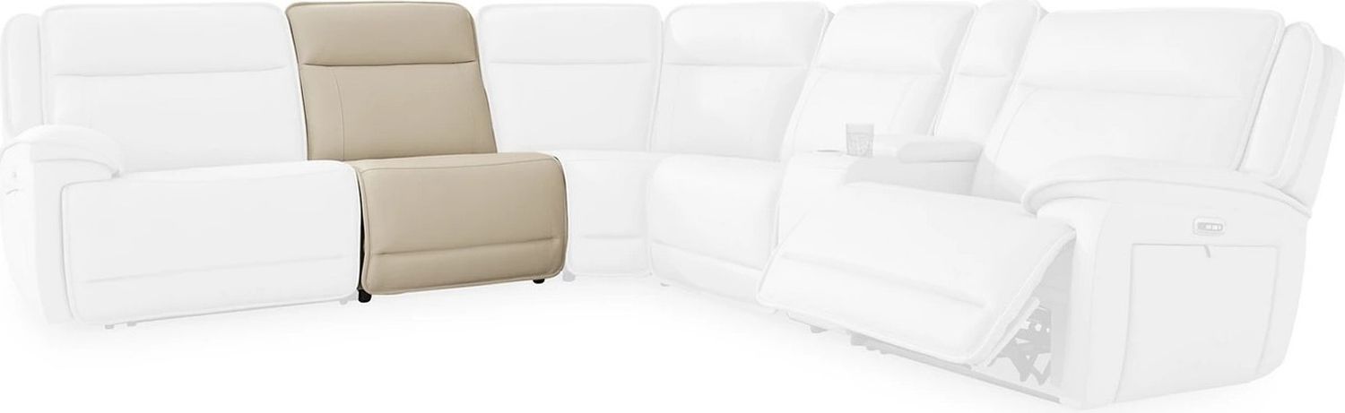 Double Deal 7-Piece Reclining Sectional with 2 Consoles In Almond U13001S9