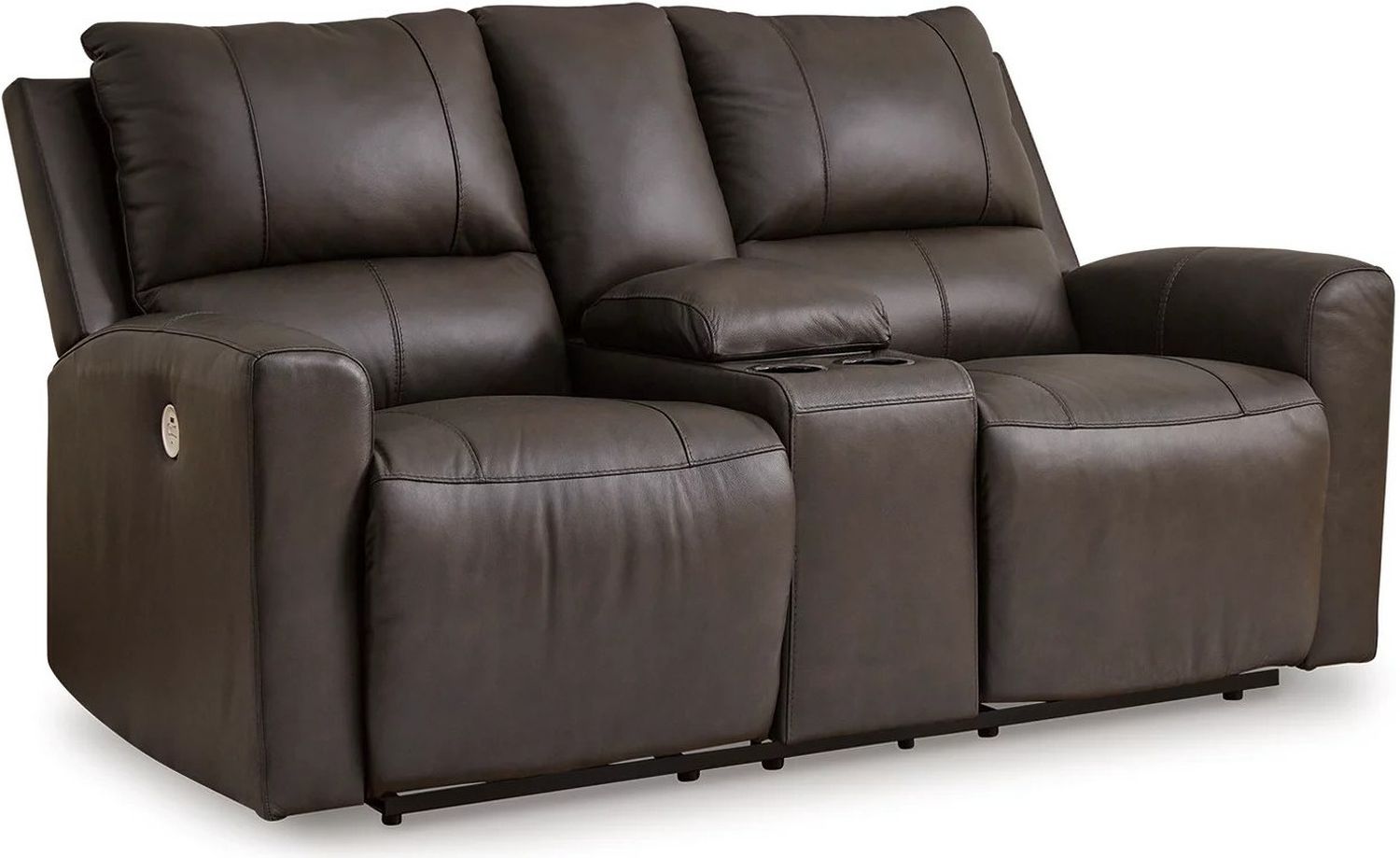 Boxmere Power Reclining Loveseat with Console In Storm U1310096
