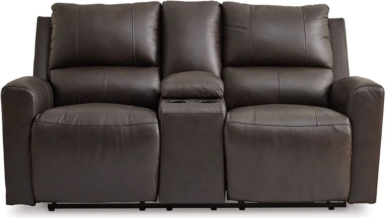 Boxmere Power Reclining Loveseat with Console In Storm U1310096