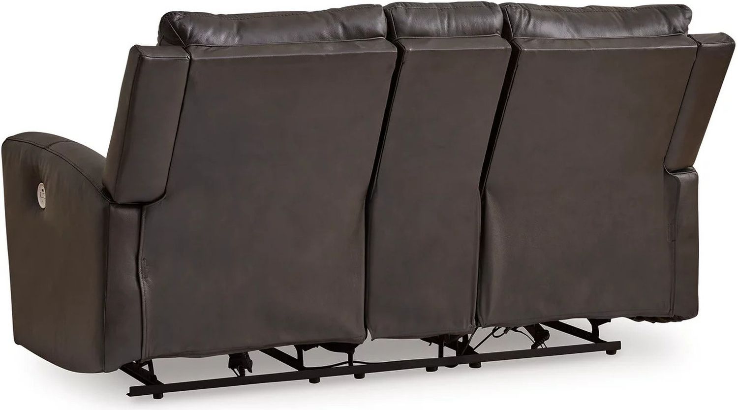Boxmere Power Reclining Loveseat with Console In Storm U1310096
