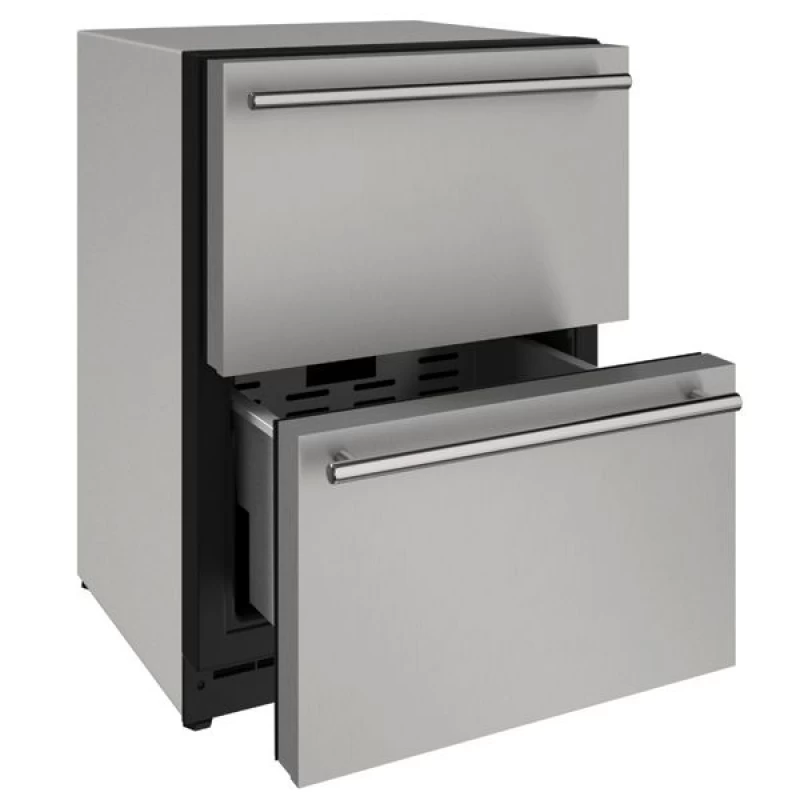 24" Refrigerator Drawers in Stainless Solid U2224DWRS00A