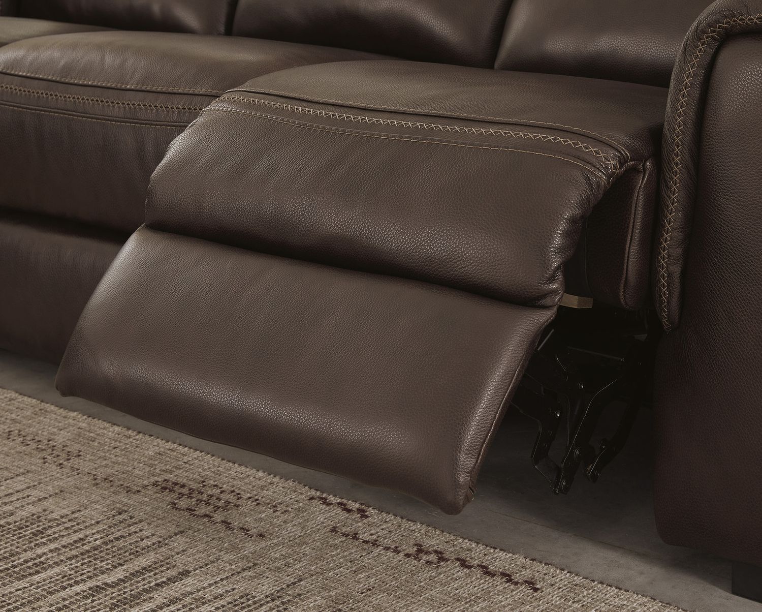 Alessandro Power Recliner With Adjustable Headrest In Walnut U2550213