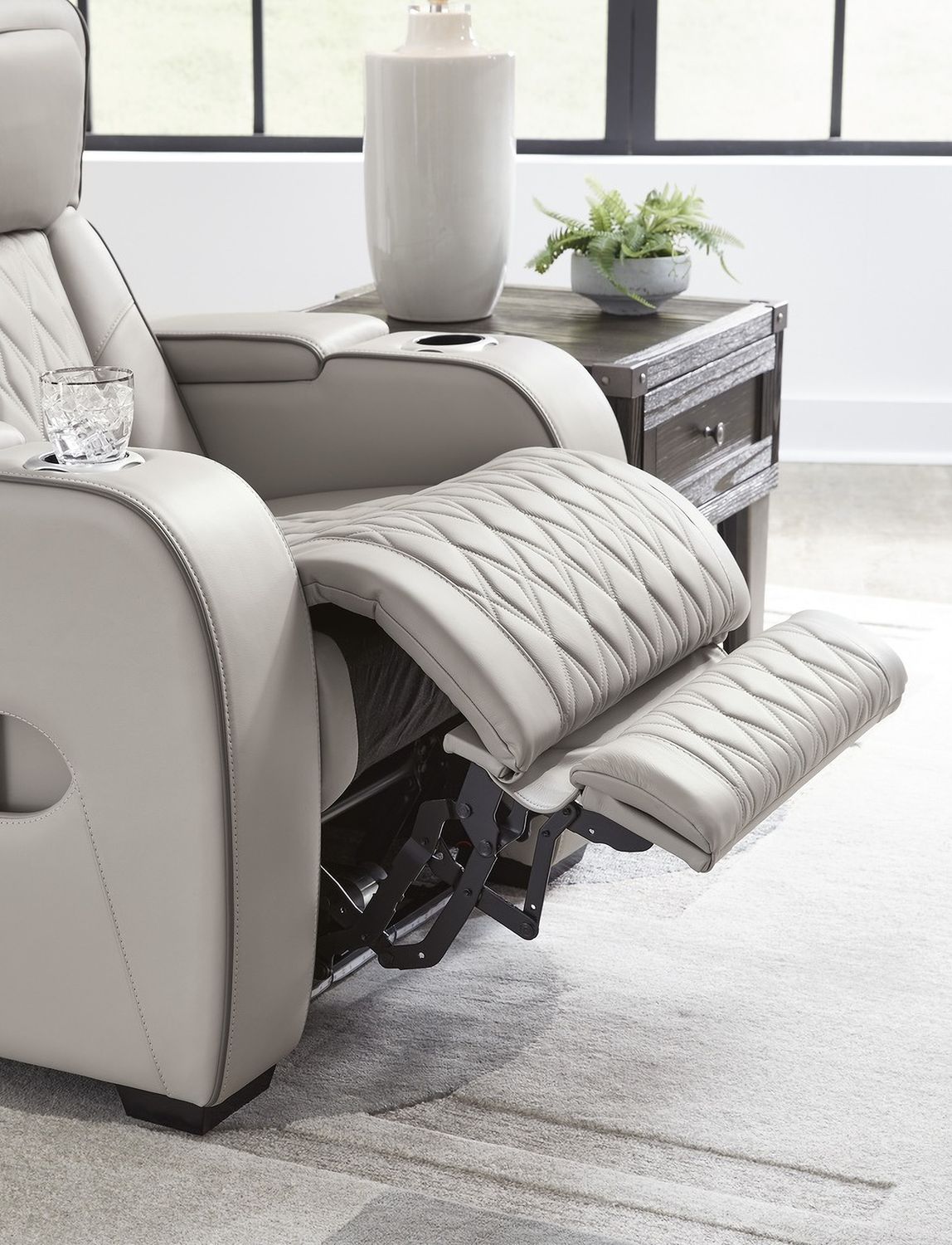 Boyington Power Reclining Sofa In Gray U2710515