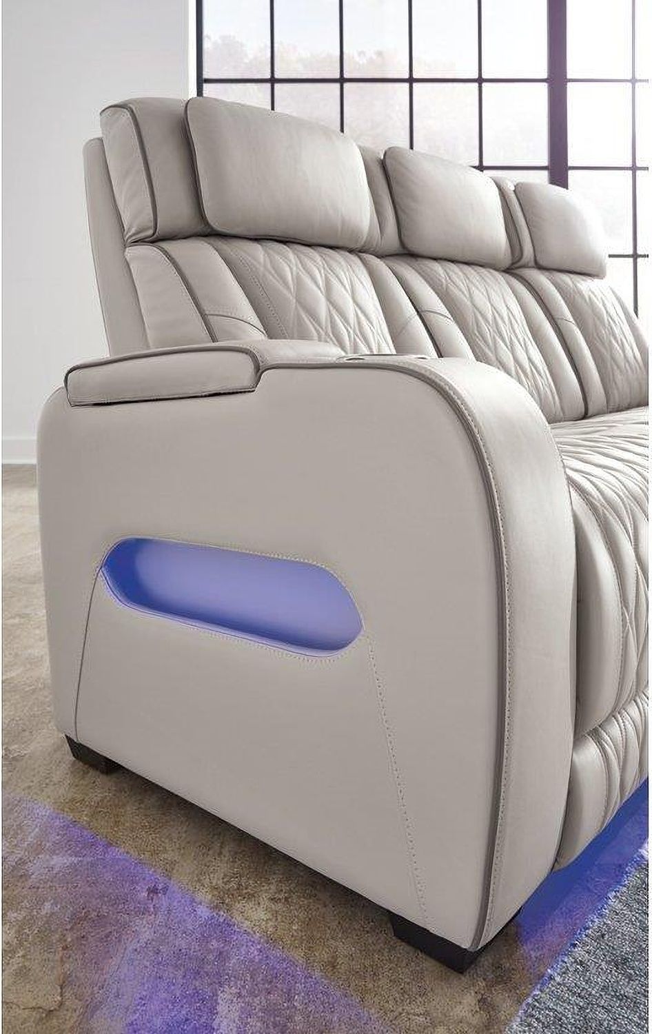 Boyington Power Reclining Loveseat with Console In Gray U2710518