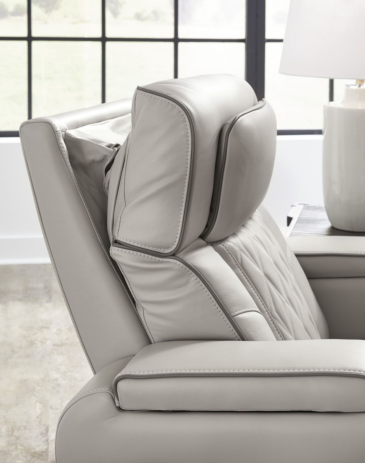 Boyington Power Reclining Loveseat with Console In Gray U2710518
