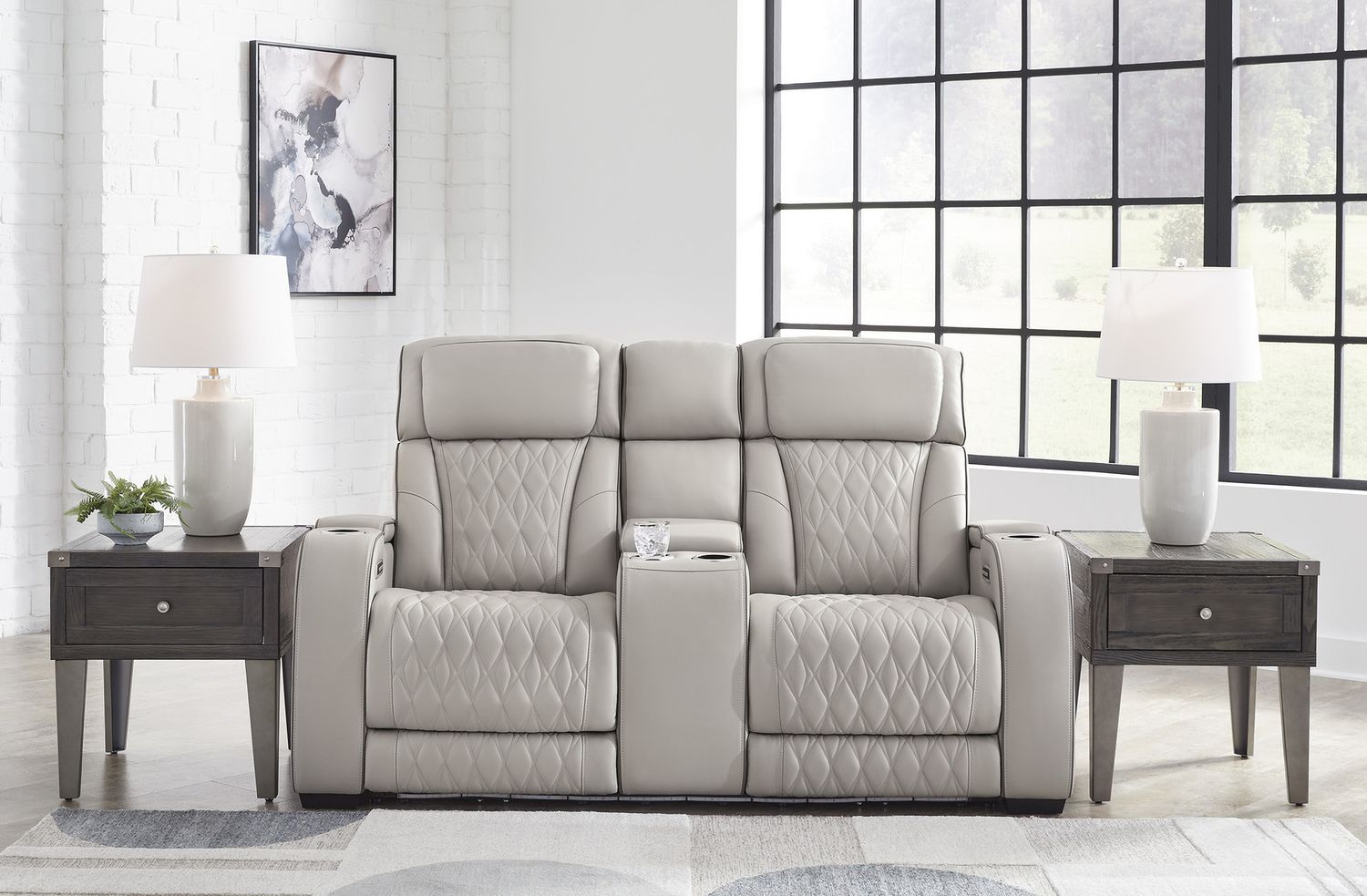 Boyington Power Reclining Living Room Set In Gray U27105U1