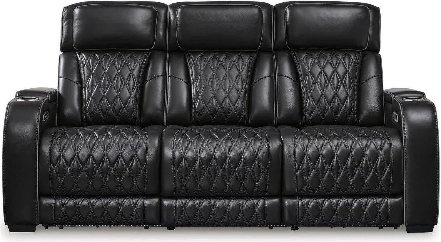 Boyington Power Reclining Living Room Set In Black U27106U1