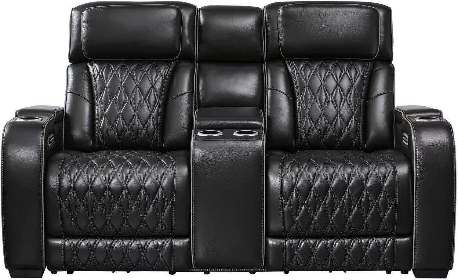 Boyington Power Reclining Living Room Set In Black U27106U1