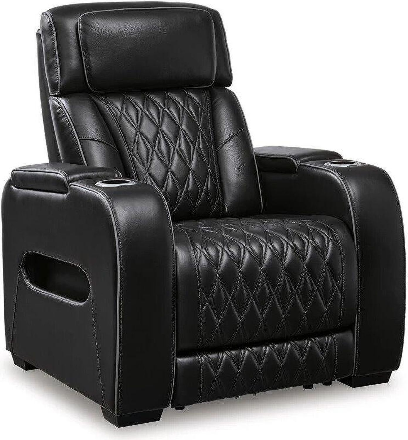 Boyington Power Reclining Living Room Set In Black U27106U1