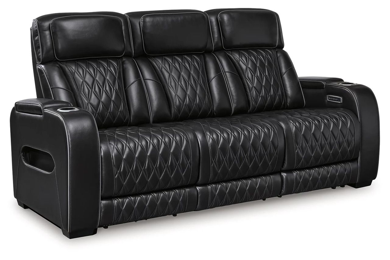 Boyington Power Reclining Living Room Set In Black U27106U1