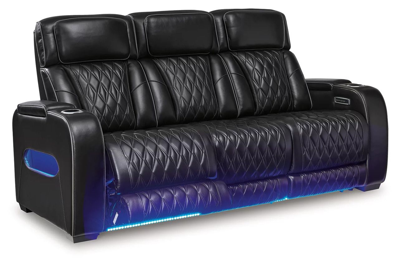 Boyington Power Reclining Living Room Set In Black U27106U1