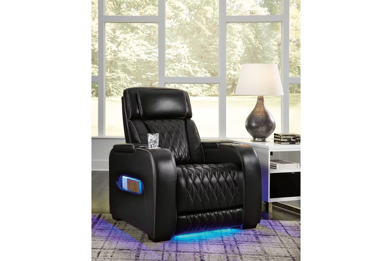 Boyington Power Reclining Living Room Set In Black U27106U1