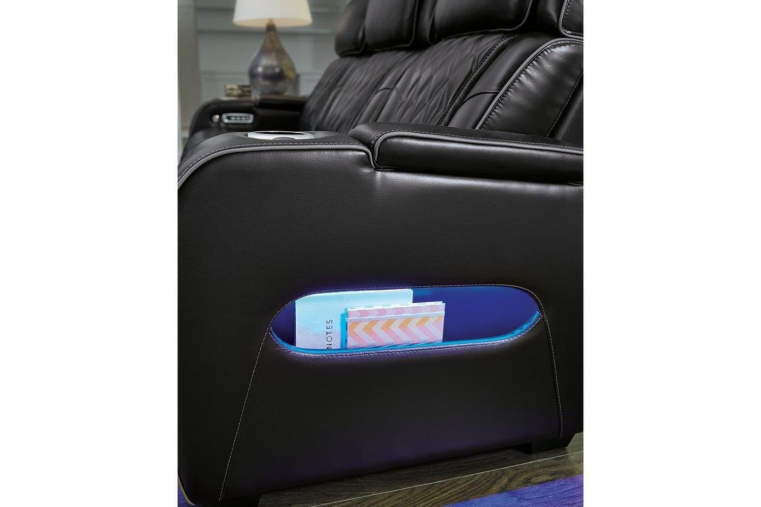 Boyington Power Reclining Living Room Set In Black U27106U1