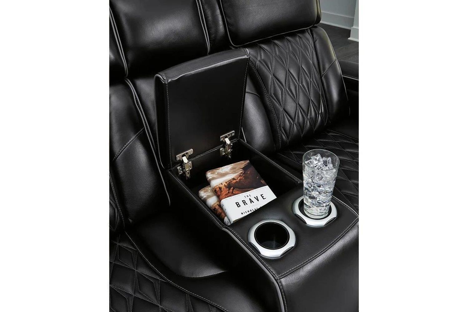 Boyington Power Reclining Living Room Set In Black U27106U1